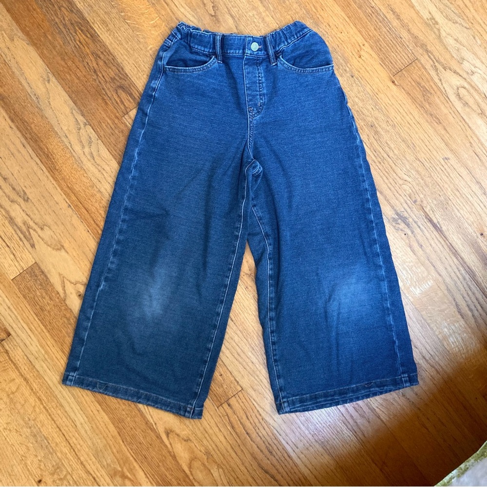 Uniqlo Kids Blue Wide-Leg Jeans